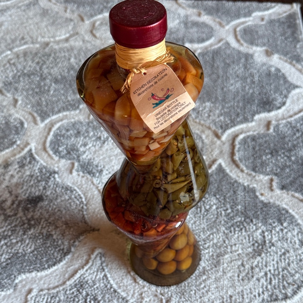 Stone Mountain Accessories Multicolor Decorative Glass Bottle